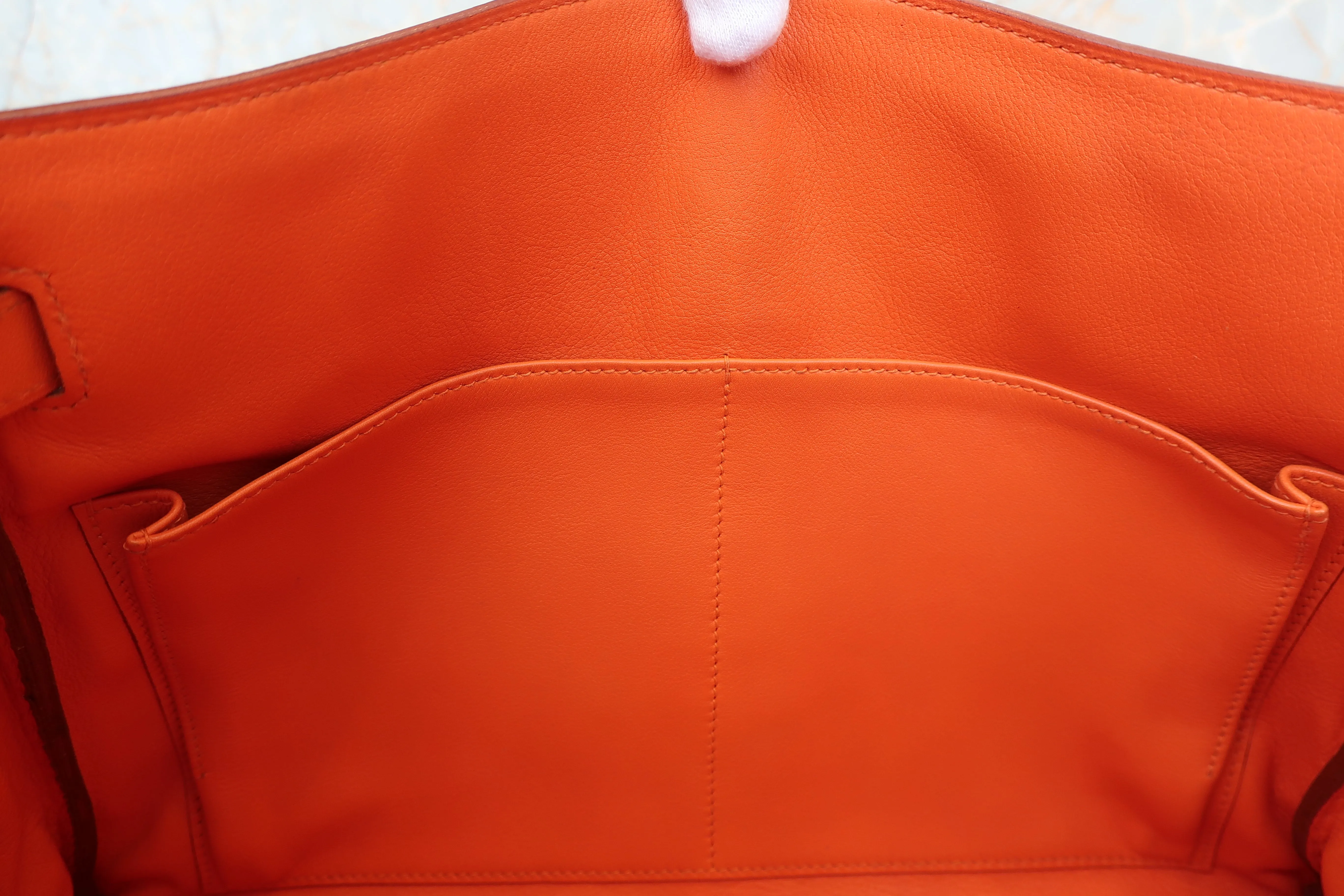 HERMES／エルメス バーキン35 トリヨンクレマンス タバックキャメル □L刻印 ハンドバッグ 600080099