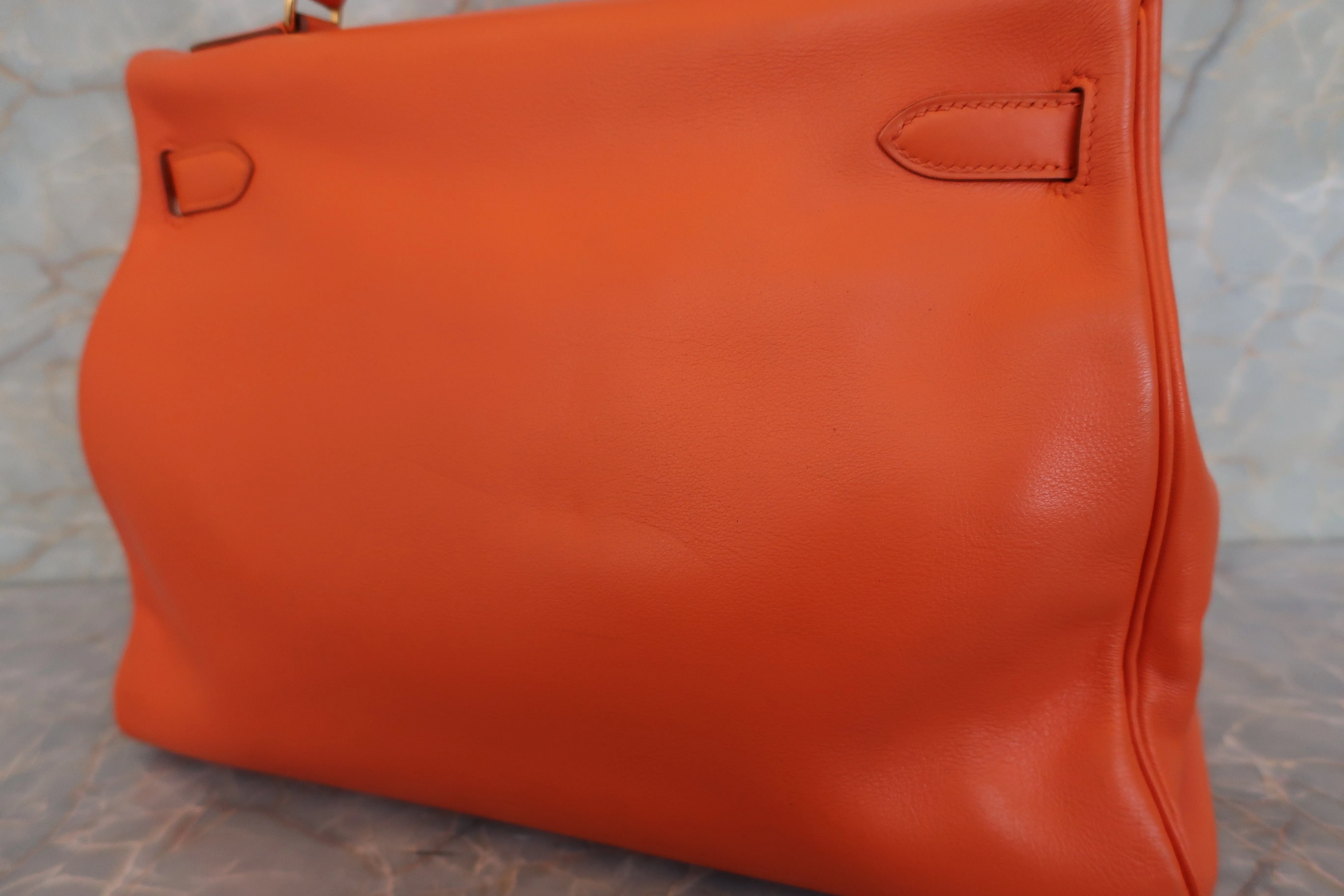 HERMES／エルメス バーキン35 トリヨンクレマンス タバックキャメル □L刻印 ハンドバッグ 600080099