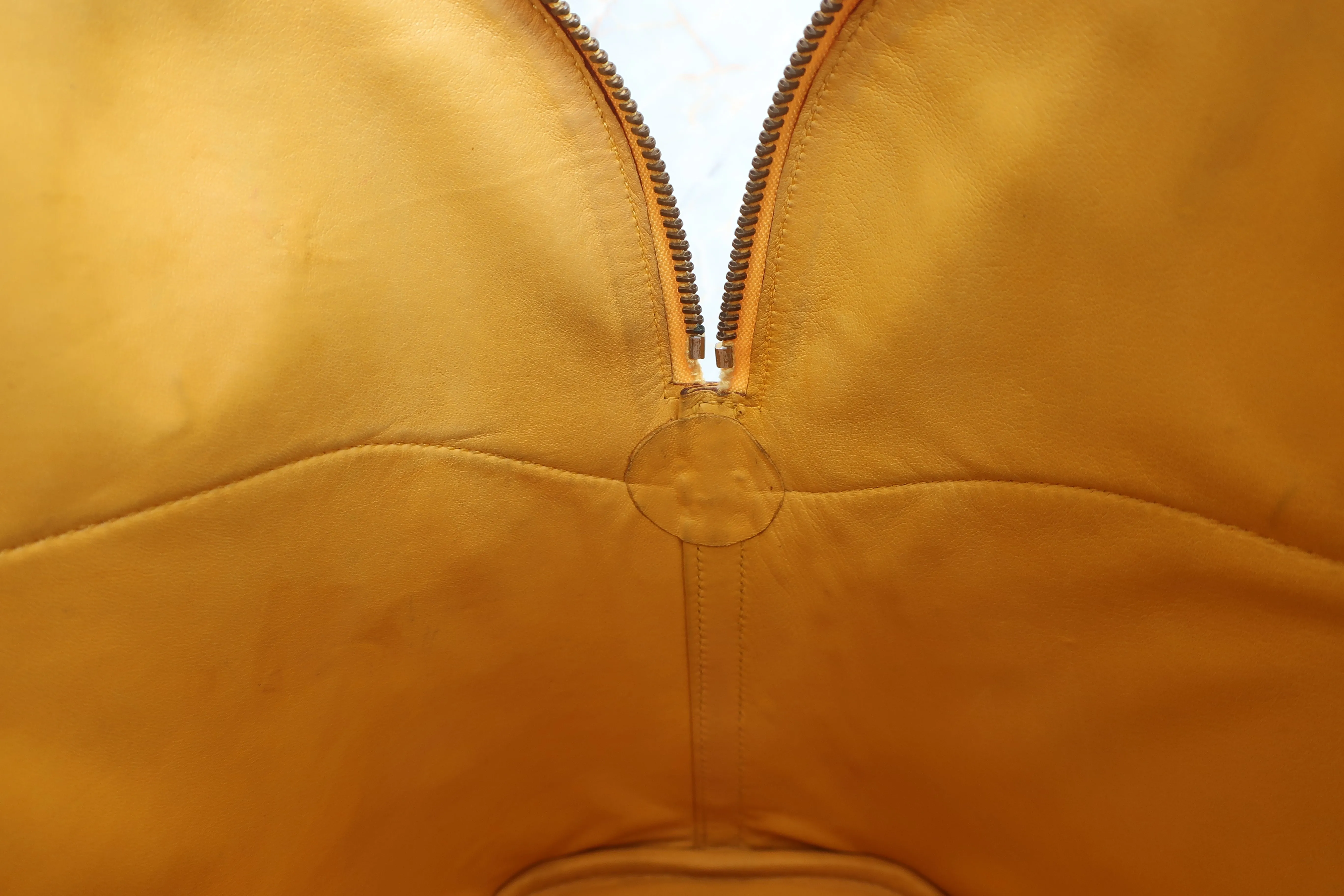 HERMES／エルメス ボリード35 クシュベル ジョーヌ 〇S刻印 ショルダーバッグ 600070195