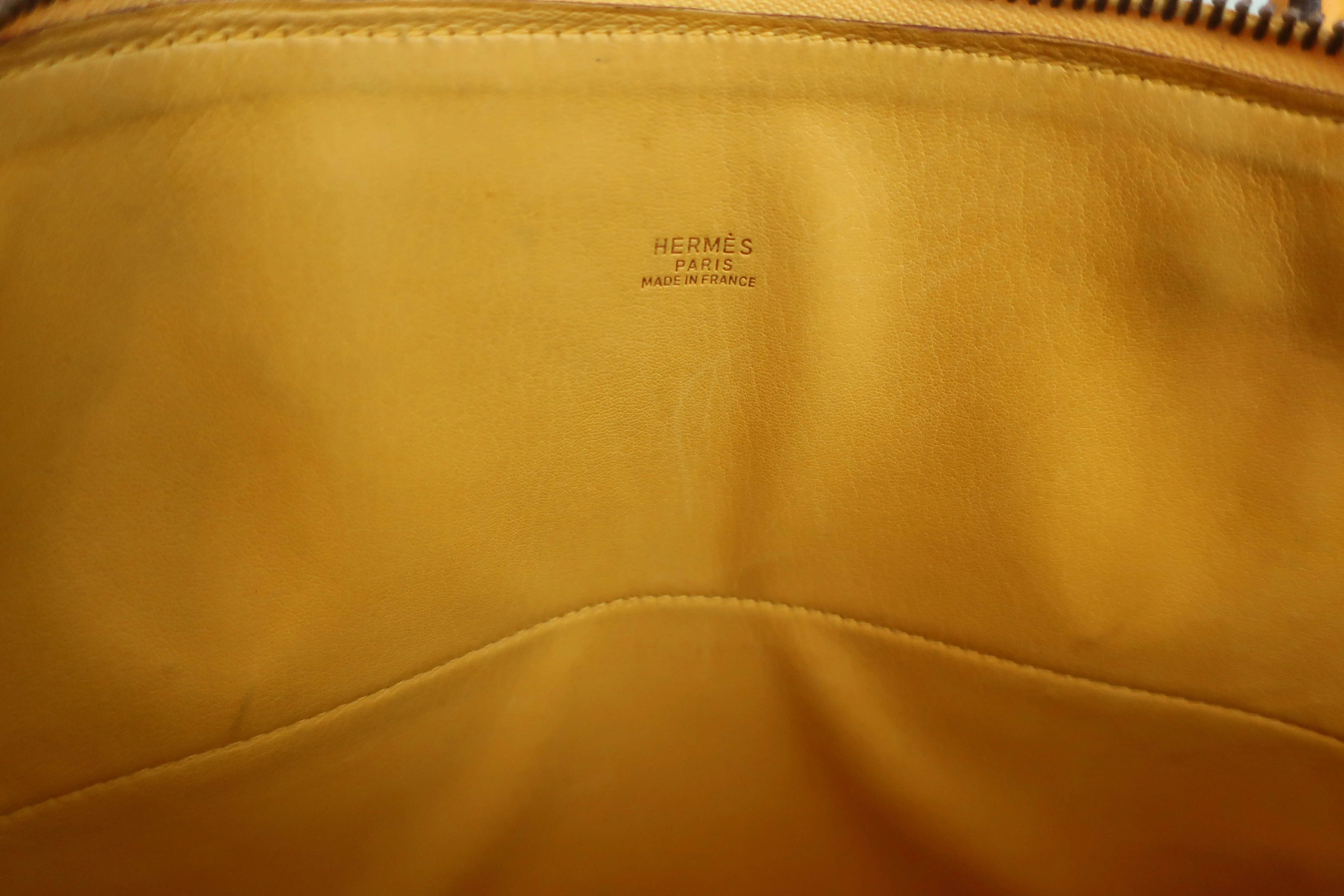 HERMES／エルメス ボリード35 クシュベル ジョーヌ 〇S刻印 ショルダーバッグ 600070195