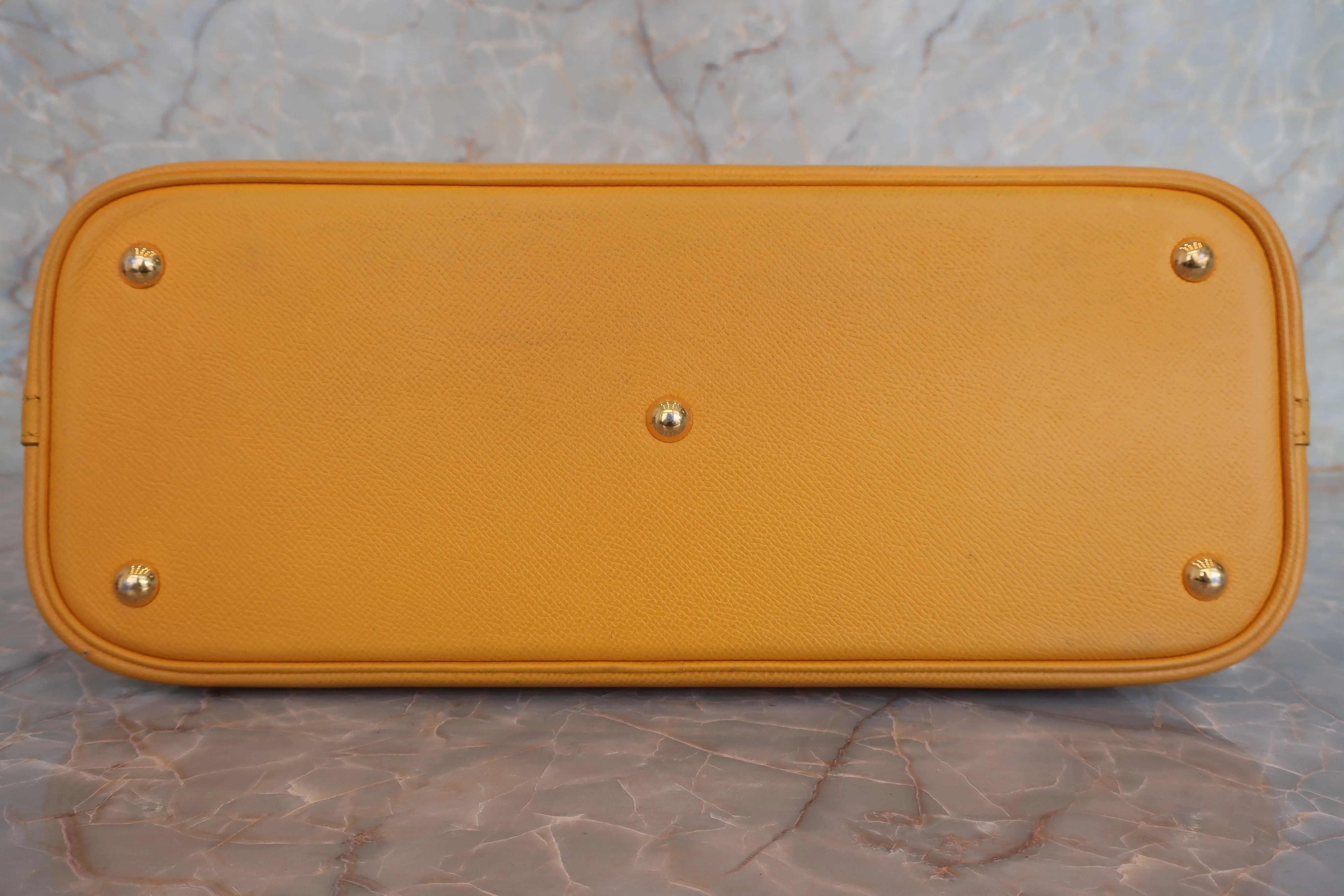 HERMES／エルメス ボリード35 クシュベル ジョーヌ 〇S刻印 ショルダーバッグ 600070195