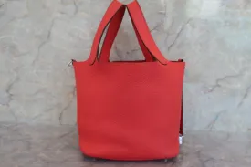 HERMES／エルメス ピコタンロックＭＭ トリヨンクレマンス ローズジャイプール □R刻印 ハンドバッグ 600050038