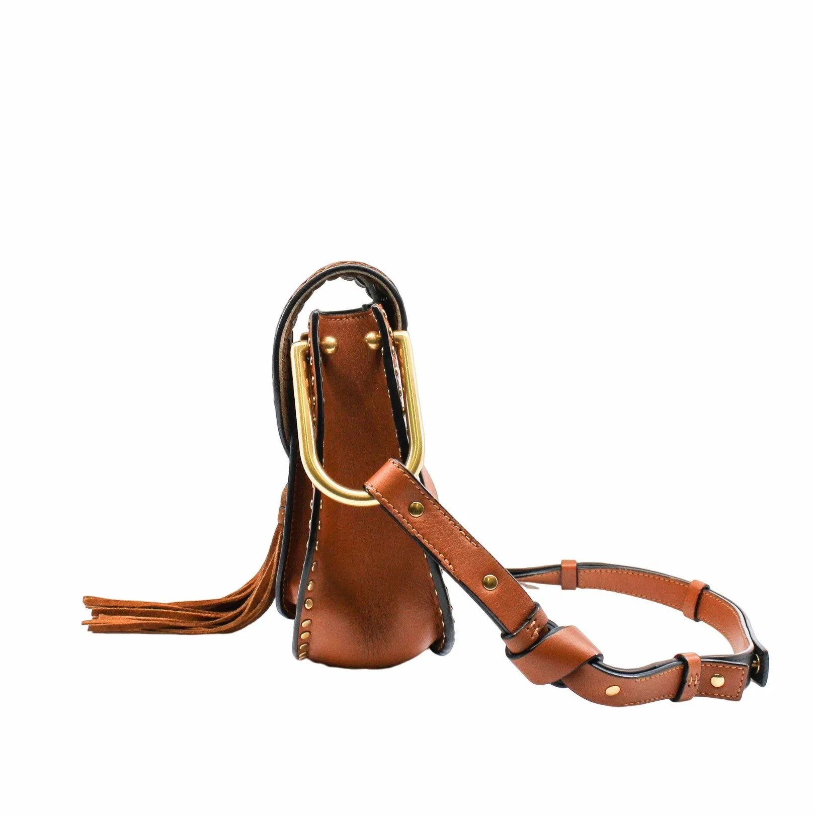 hudson shoulder bag small brown ghw