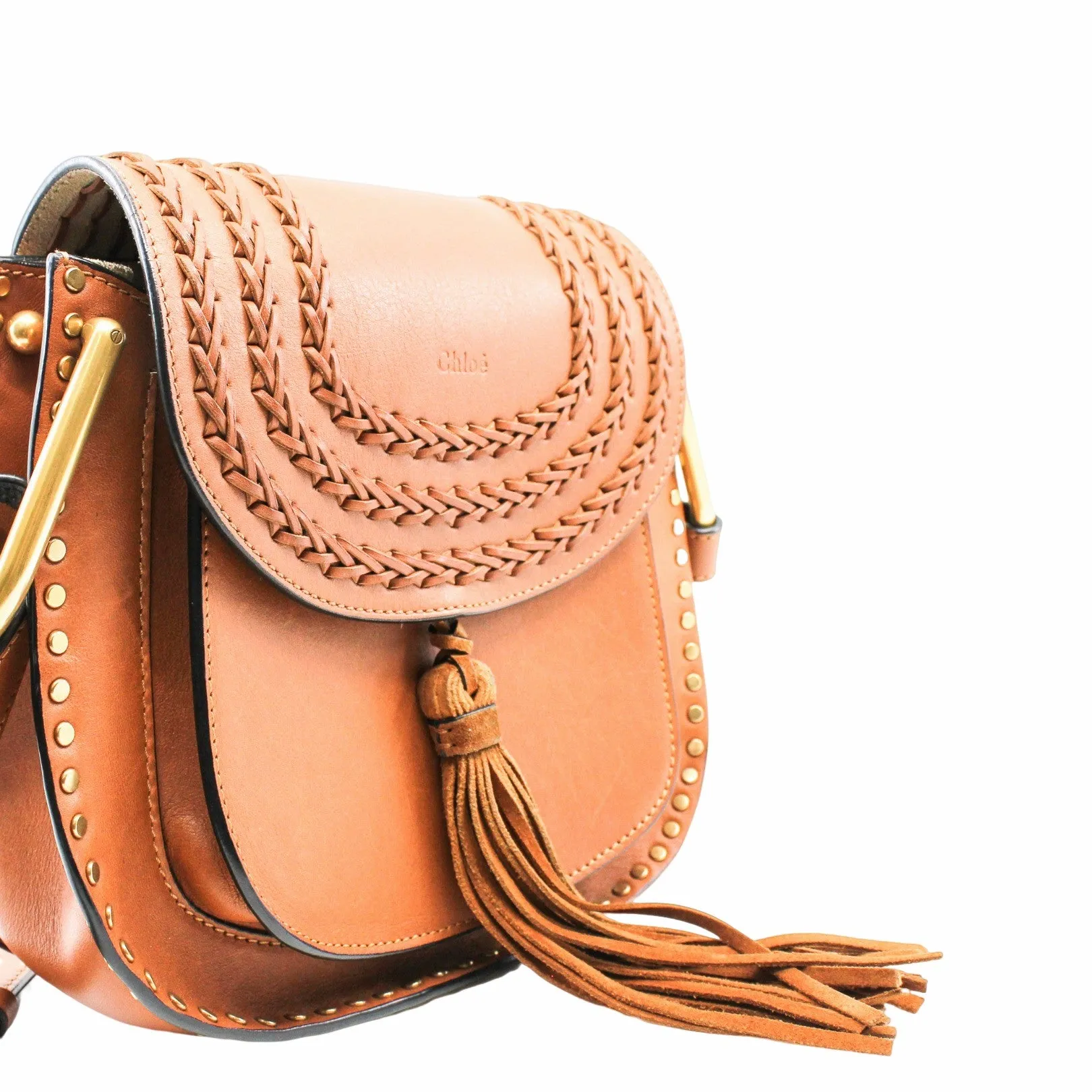hudson shoulder bag small brown ghw