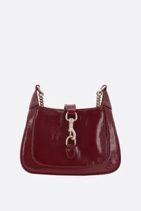 Jackie Notte Mini Patent Leather Crossbody Bag