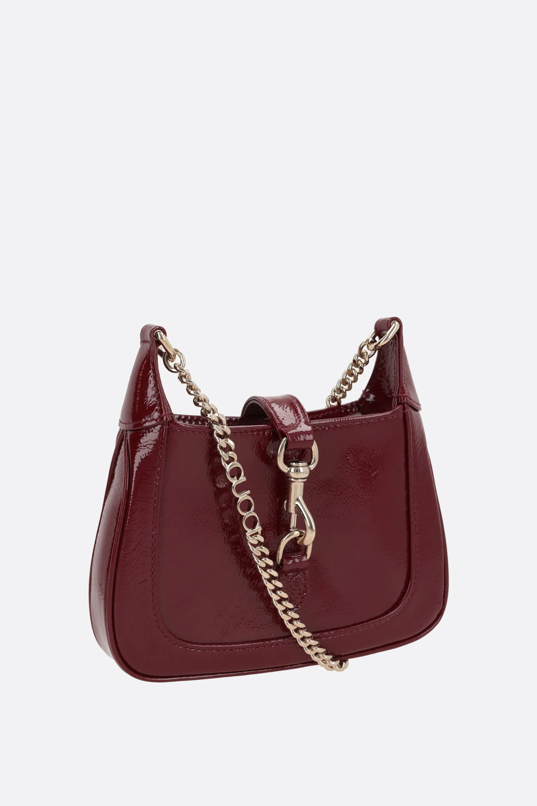 Jackie Notte Mini Patent Leather Crossbody Bag