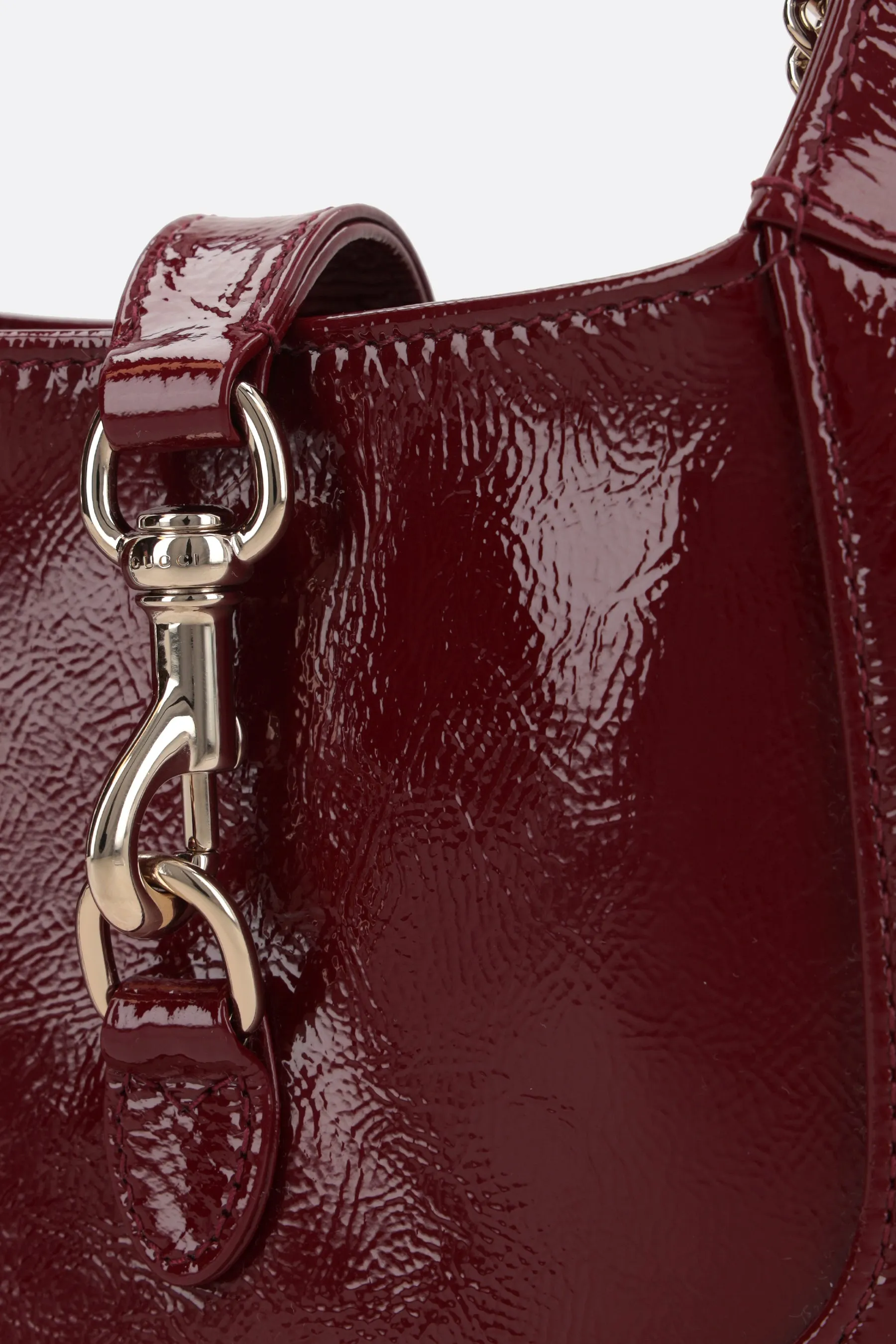 Jackie Notte Mini Patent Leather Crossbody Bag