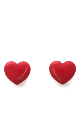 Kate Spade Heart You Statement Stud Earrings - Red