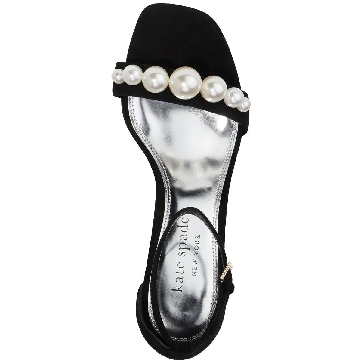 Kate Spade New York Womens Avaline Suede Pearl Pumps