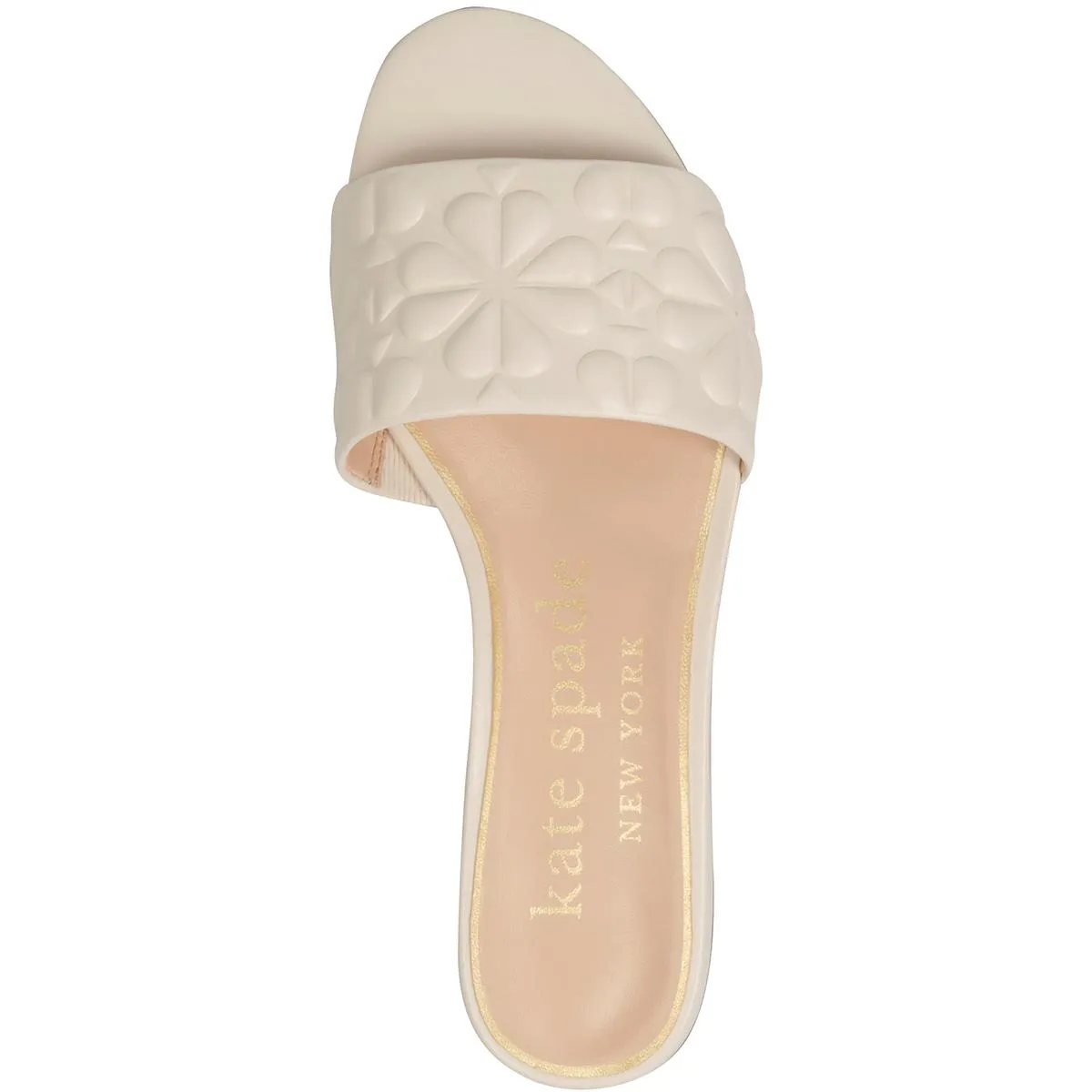 Kate Spade New York Womens Emmie Leather Slip-On Slide Sandals