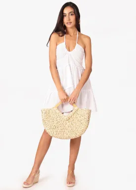 'Kenzie' Bag Made Of Natural Materials