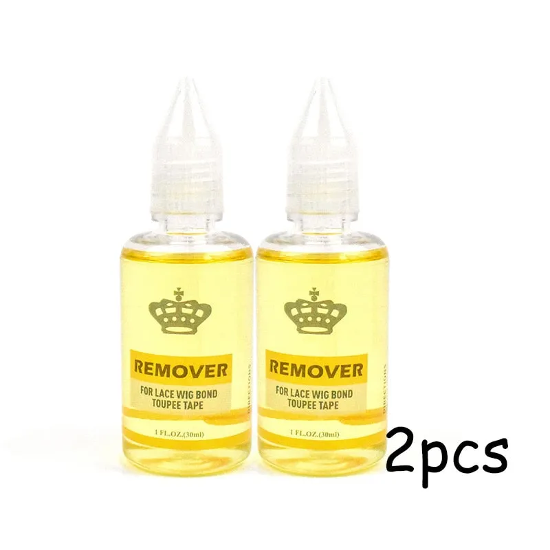 Lace Wig Glue Hair Replacement Adhesive 1.3oz 38ml and Wig Glue Remover 1oz 30ml Combine for Lace Front Wig Hair Extensions