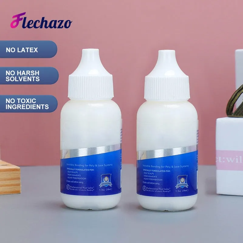 Lace Wig Glue Hair Replacement Adhesive 1.3oz 38ml and Wig Glue Remover 1oz 30ml Combine for Lace Front Wig Hair Extensions