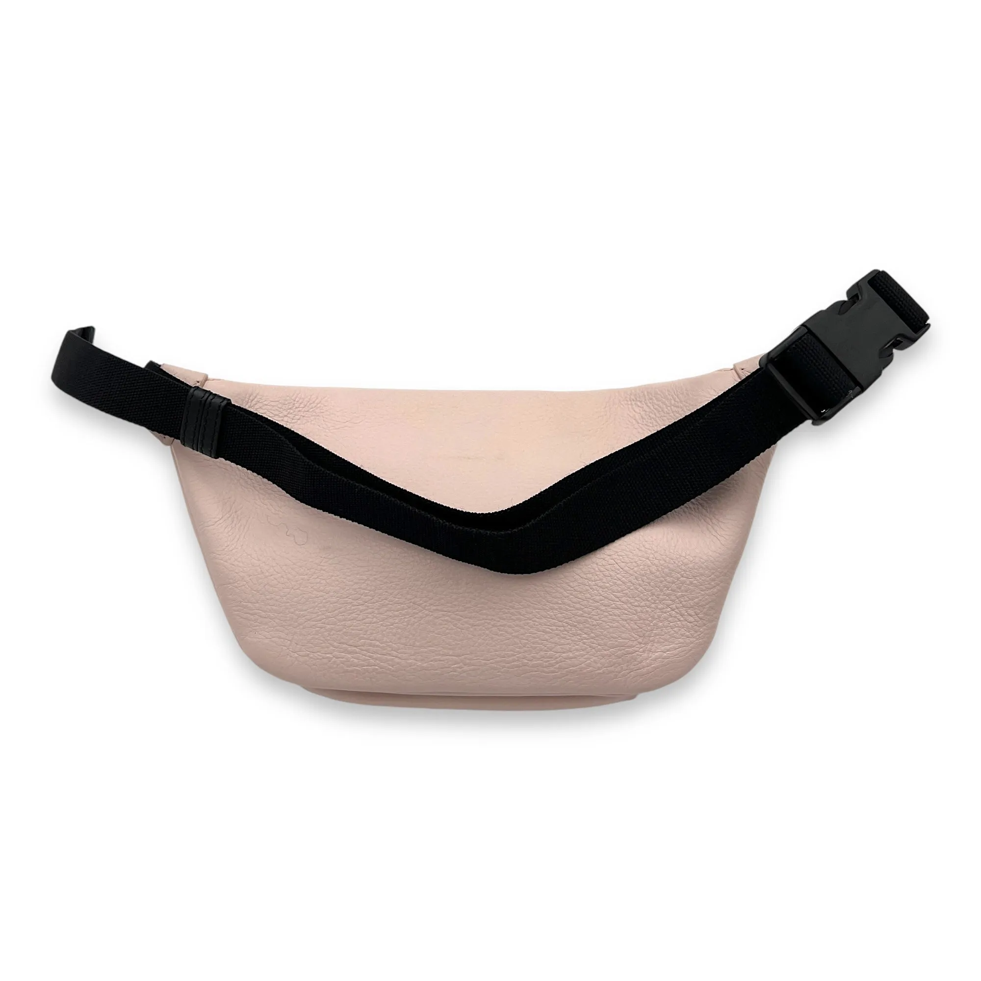 Logo NA Belt Bag Pink in Calfskin, Silver