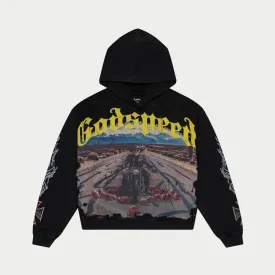 Long Lonely Road Hoodie (Black Wash) - GLLRDHDBLKWSH