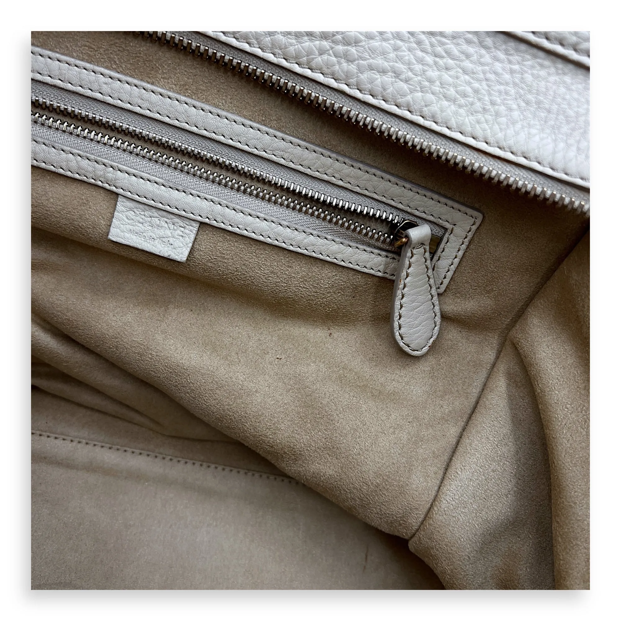 Luggage Mini Top handle bag in Calfskin, Gold Hardware