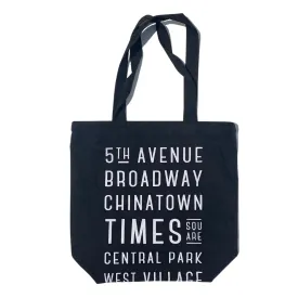 New York Subway Sign Tote Bag