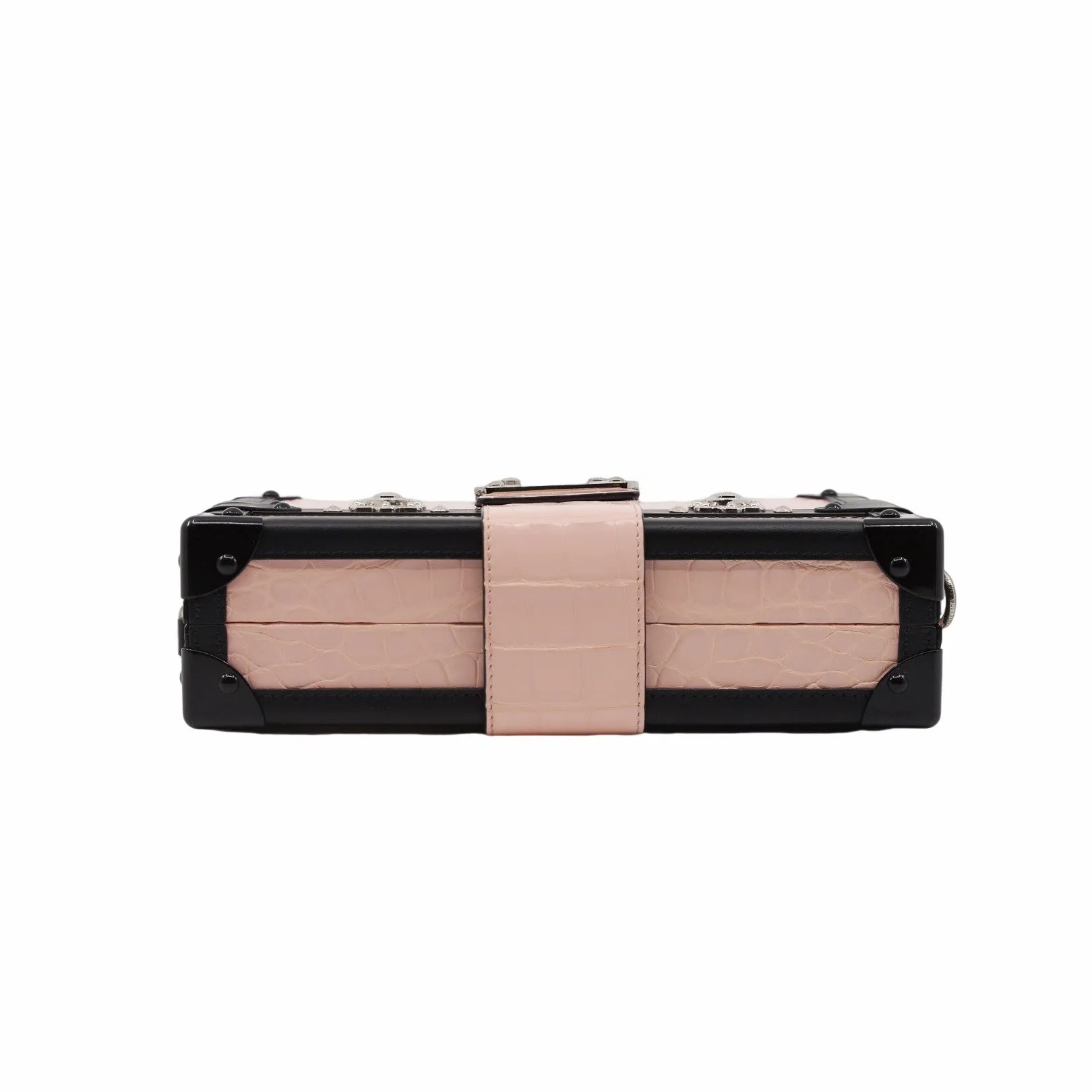 PETITE MALLE CROCODILE PINK PHW