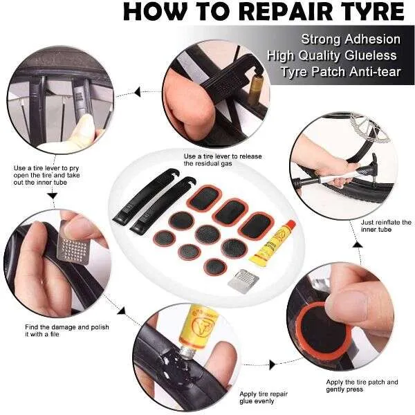 Ractorch - 15 in 1 set of bike repair tools