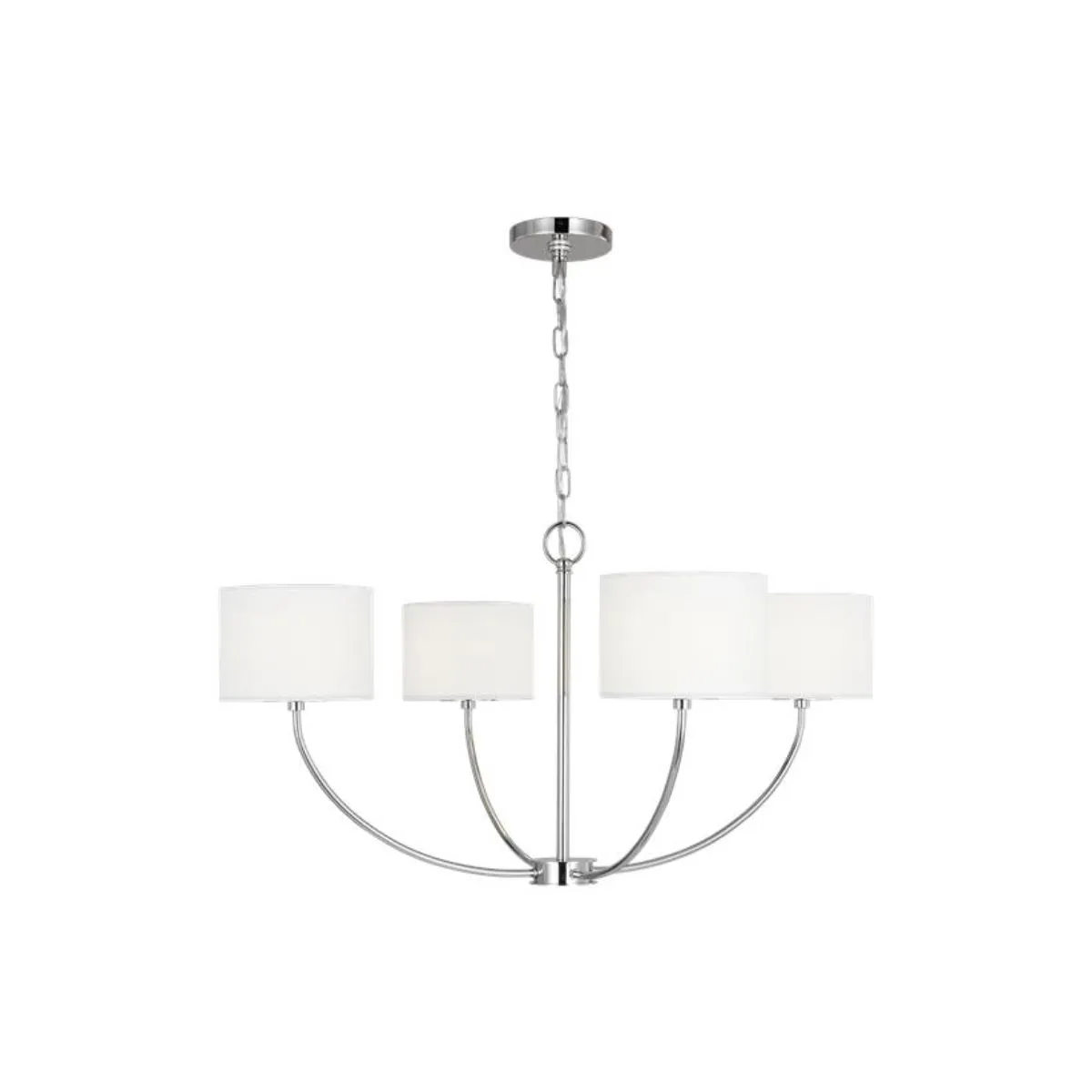 Sawyer 32 in. 4 Lights Chandelier Polished Nickel finish