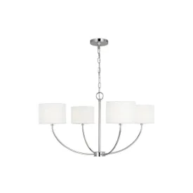 Sawyer 32 in. 4 Lights Chandelier Polished Nickel finish