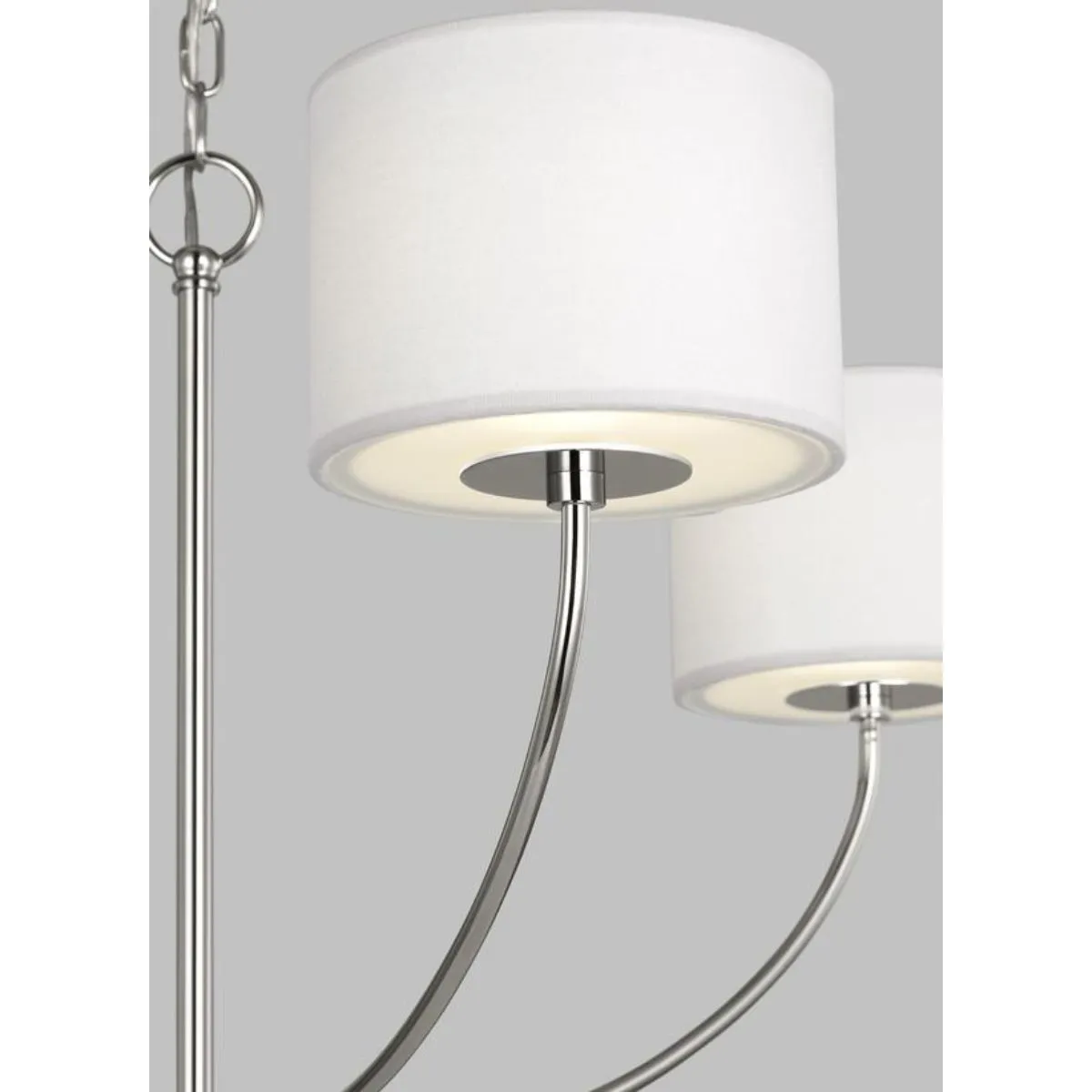 Sawyer 32 in. 4 Lights Chandelier Polished Nickel finish