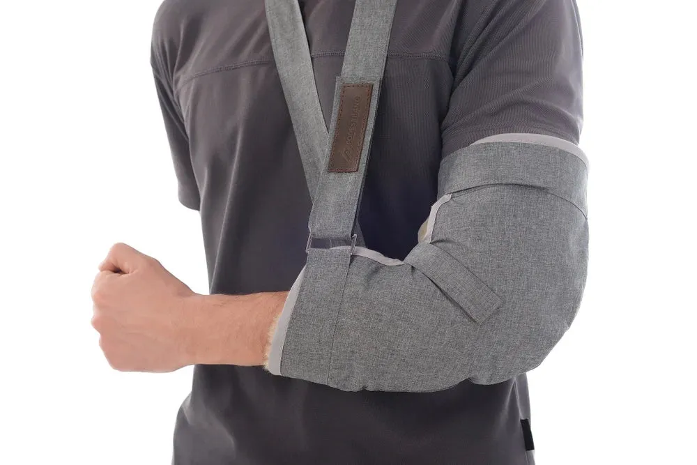 Sheepskin Heating Elbow Support in Grey color