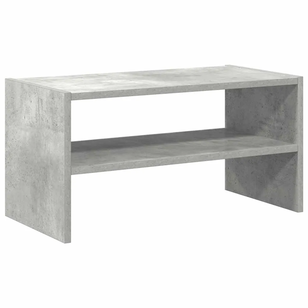 Shoe Rack Stackable Concrete Grey 60x30x30.5 cm