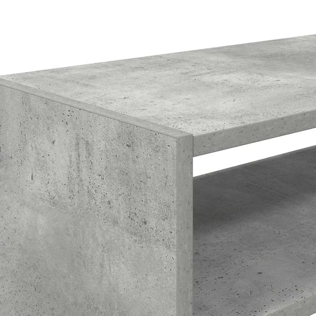 Shoe Rack Stackable Concrete Grey 60x30x30.5 cm