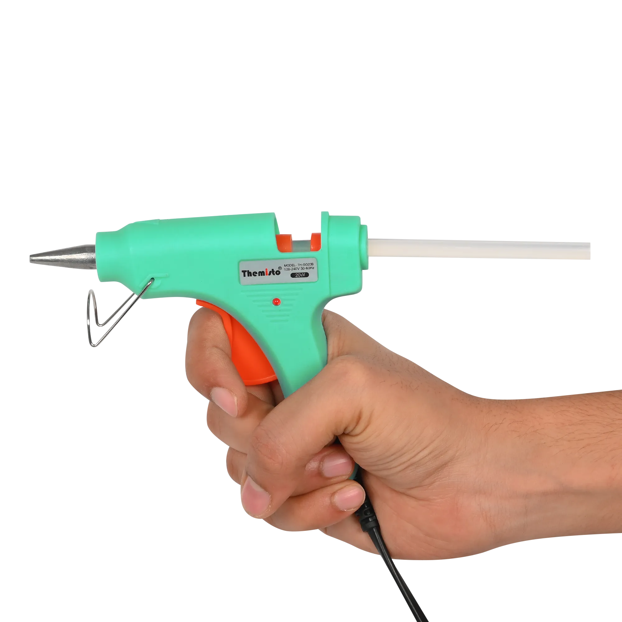 Themisto TH-GG20B 20 Watt Mini Hot Melt Glue Gun with 10 Glue Sticks for DIY Art and Crafts…
