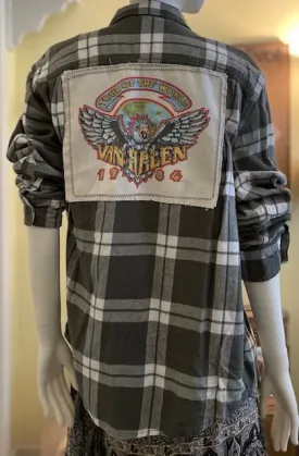 Tour Of The World Forest Green Flannel