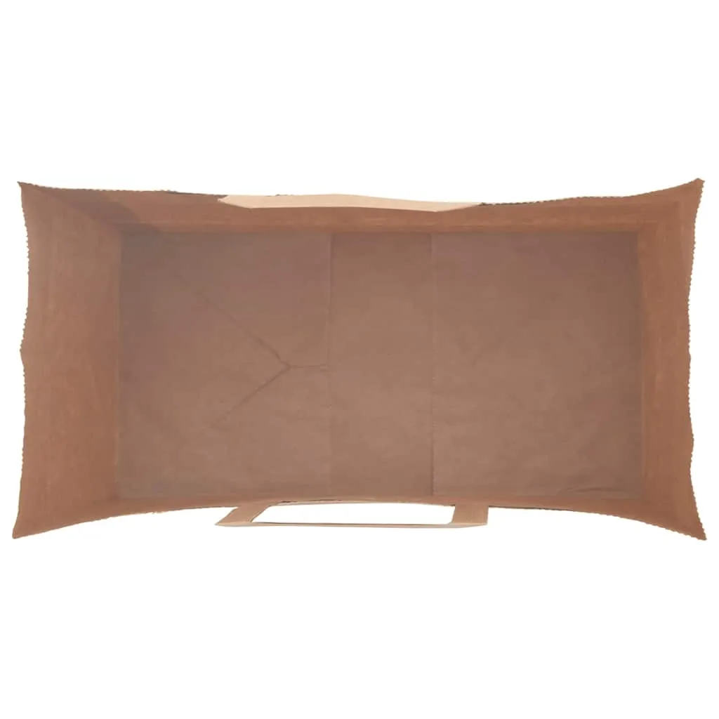 vidaXL Paper Bags 250 pcs with Handles Black 21x11x31 cm