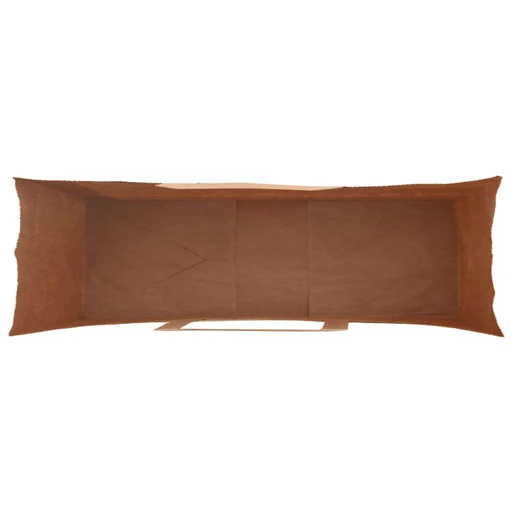 vidaXL Paper Bags 250 pcs with Handles Black 54x15x49 cm