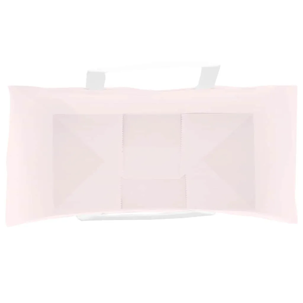 vidaXL Paper Bags 250 pcs with Handles Pink 18x8x22 cm