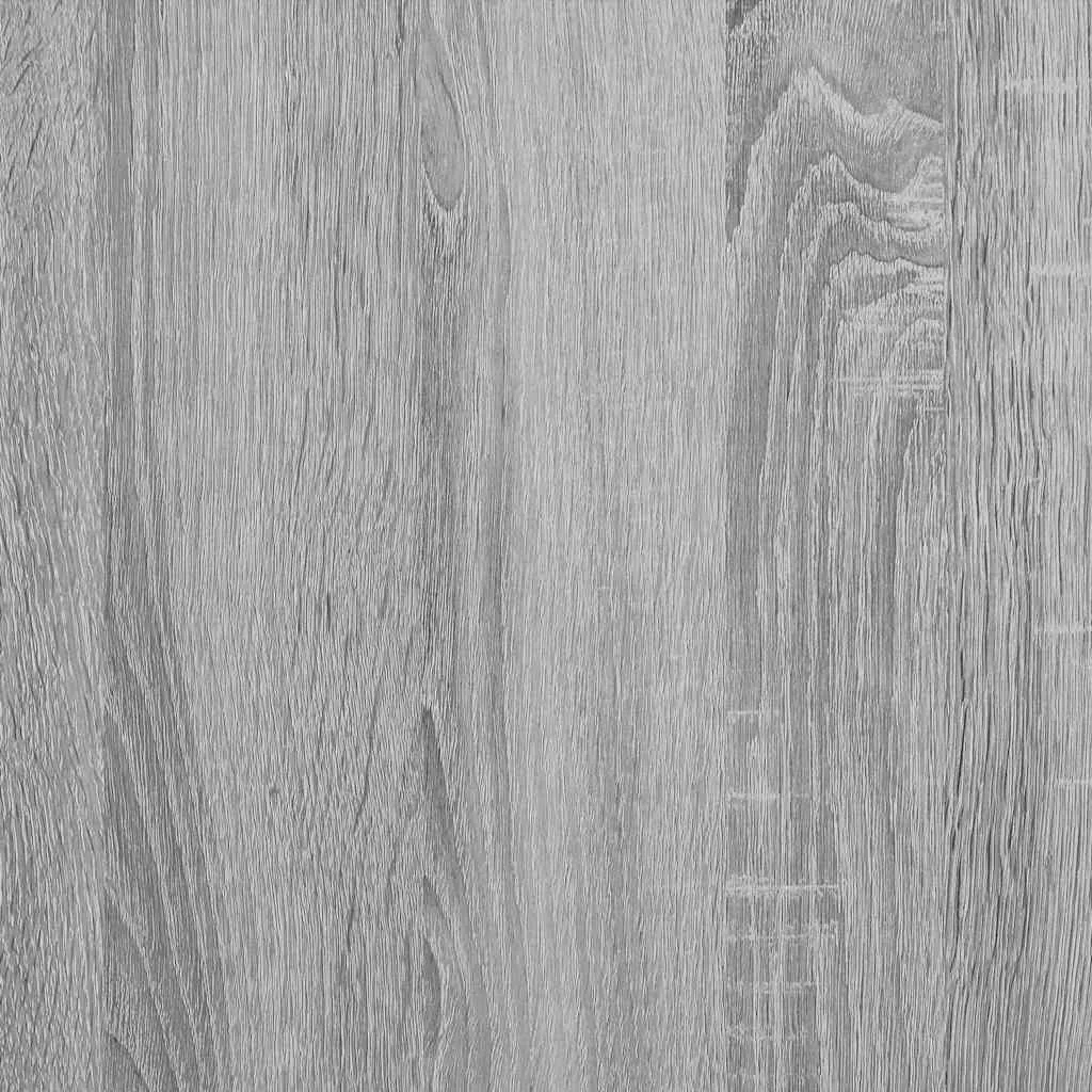 vidaXL Shoe Bench Grey Sonoma 84x40x53.5 cm Engineered Wood and Metal