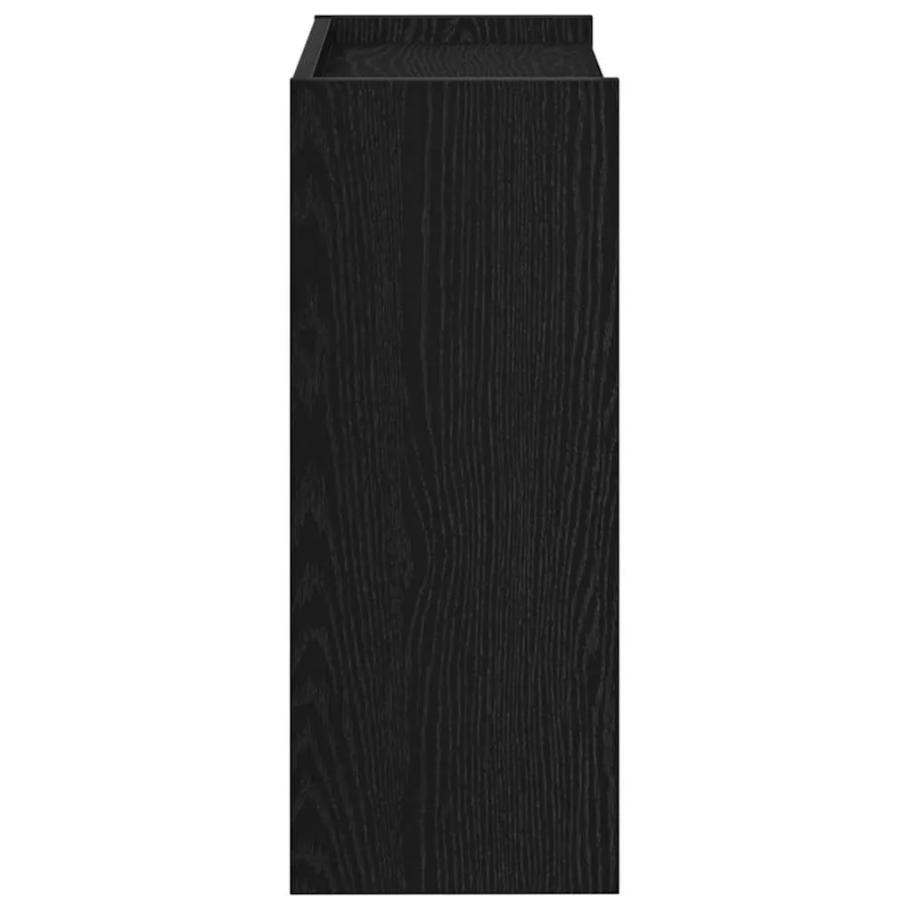 vidaXL Shoe Rack Black 60x25x62 cm Engineered Wood