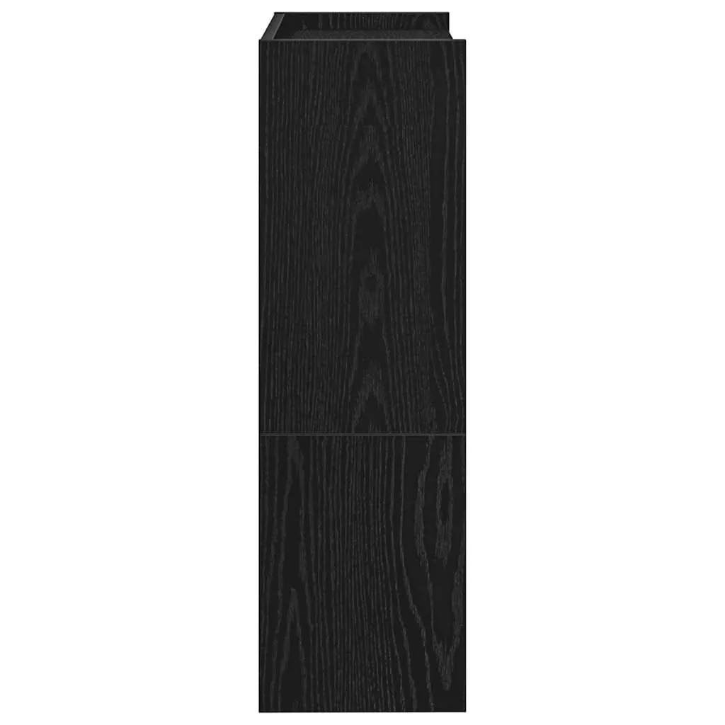 vidaXL Shoe Rack Black 60x25x81 cm Engineered Wood