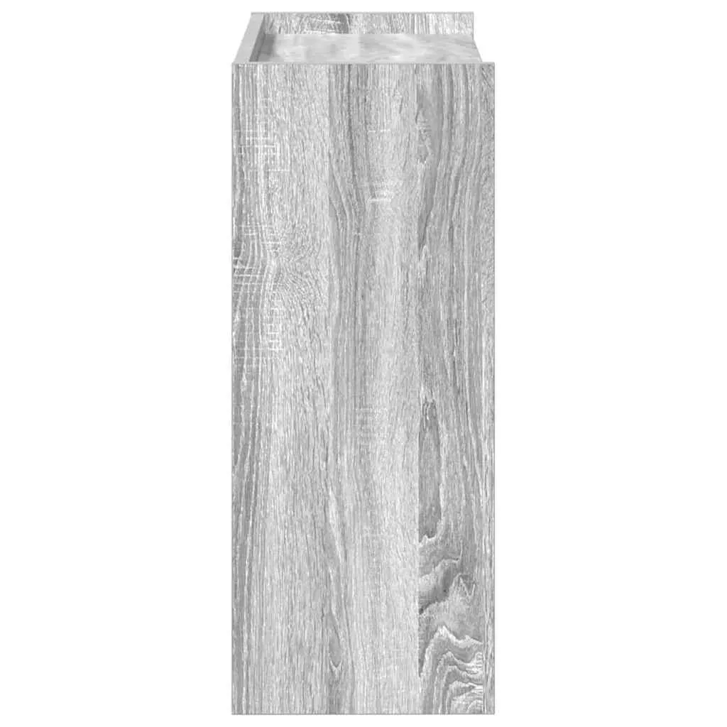 vidaXL Shoe Rack Grey Sonoma 60x25x62 cm Engineered Wood
