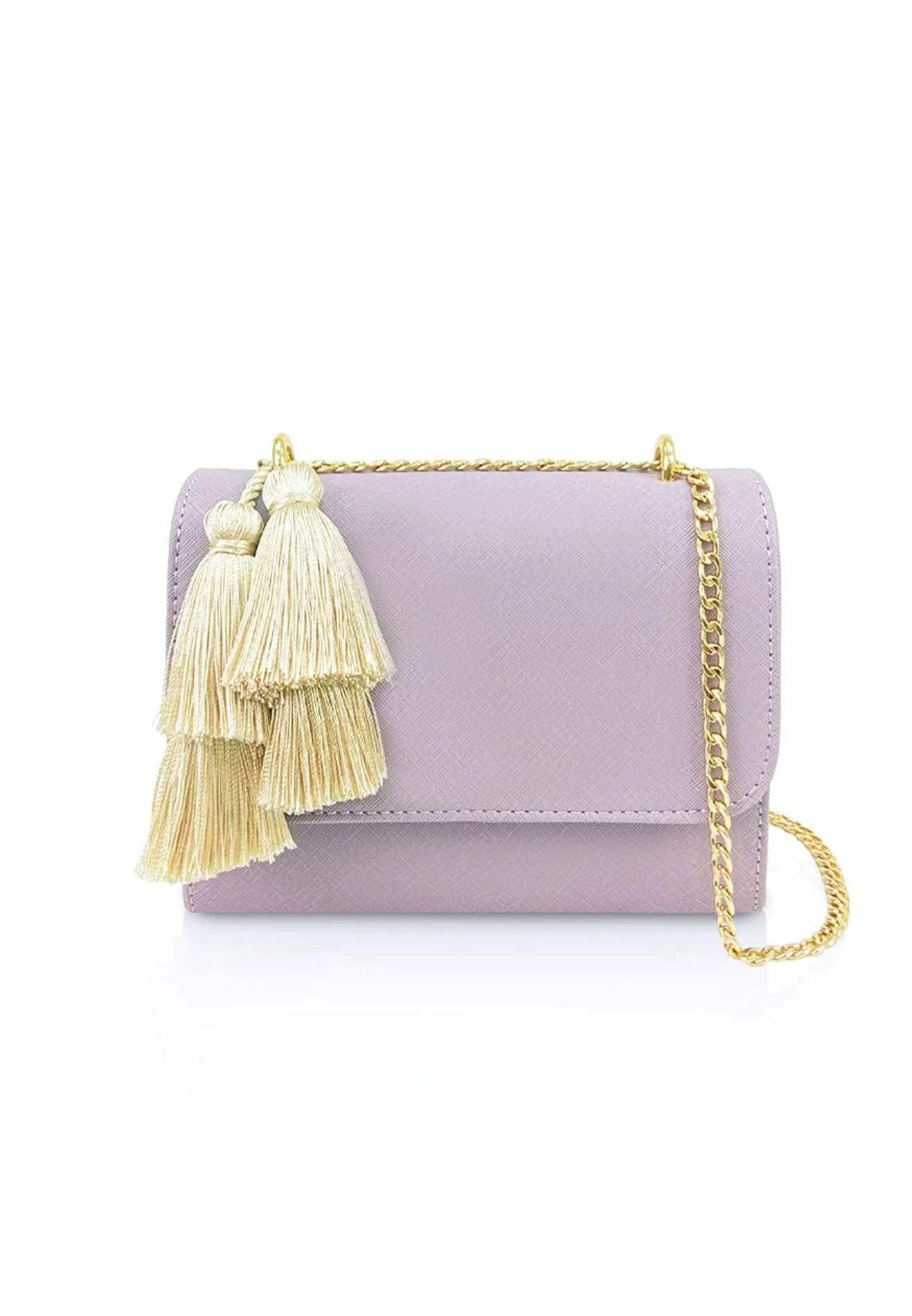 VOIR Small Boxy with Tassels Crossbody Bag