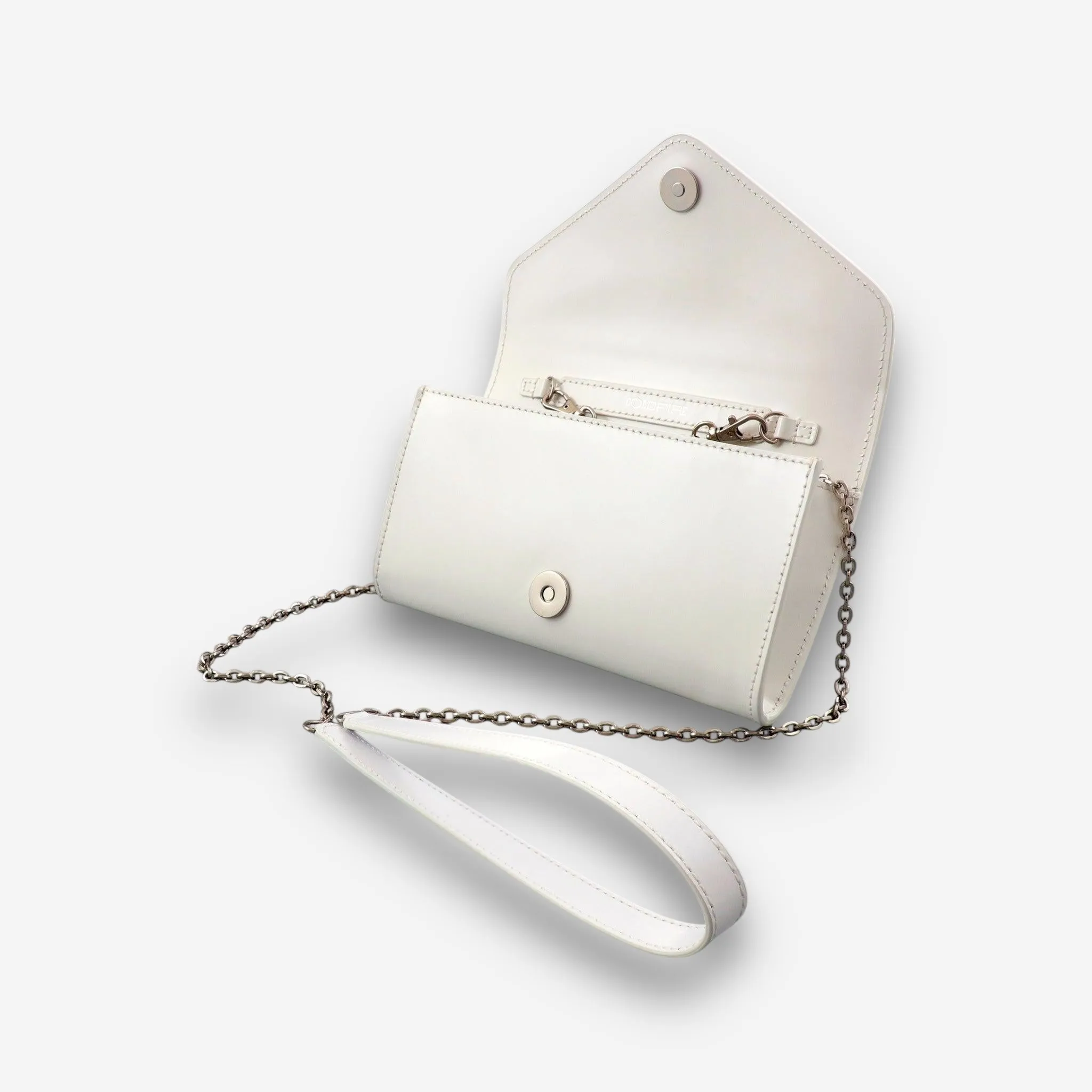Whisper Silver - White Semi Patent